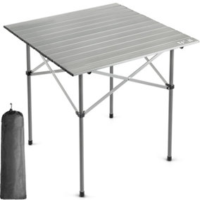 Trail Aluminium Folding Table Roll Top Camping Beach Picnic Lightweight with Bag