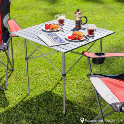 Camping Furniture Aluminum Roll Up Camp Table Camping Tables