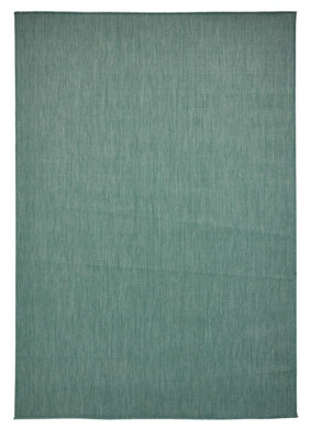 Trail Flat Weave Plain Rug - Dark Green - 160x230
