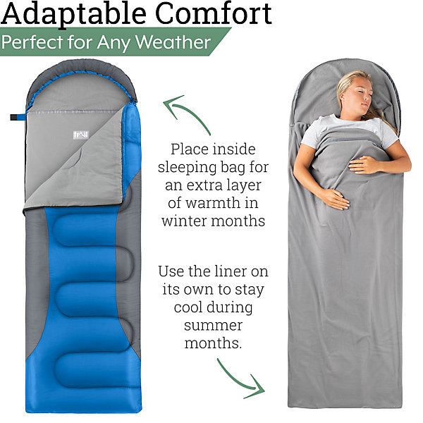 Trail Fleece Sleeping Bag Liner Single Adult Lightweight Trail Fleece Sleeping Bag Liner Single Adult Lightweight