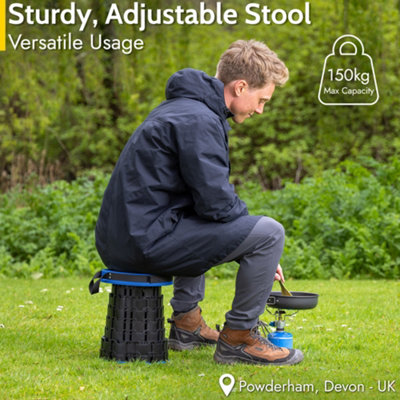 Trail Outdoor Leisure Height Adjustable Telescopic Stool