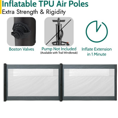 Trail Outdoor Leisure Inflatable Double Windbreak Extension Panel