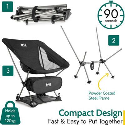 Trail Outdoor Leisure Lightweight Folding Camping Chair