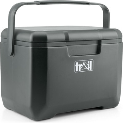 Trail Small Cool Box 5L Insulated Hard Cooler Hot Cold Food Drink Picnic Lunch Camping - Dark Grey