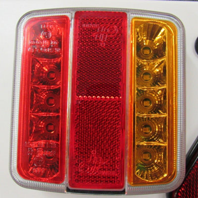 Trailer Board Towing Light LED 4ft 6M Cable (Rear Reflectors Fog Lamp ...