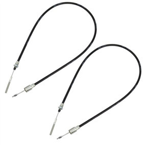 Trailer Brake Cable Knott Detachable Threaded End 1630mm / 1840mm PAIR