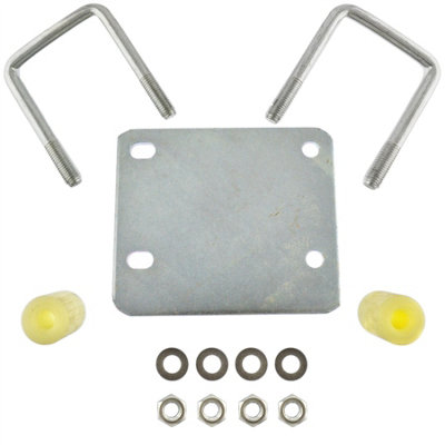 Trailer Jockey Wheel Clamp Fixing Kit Easy Fit NO DRILLING Erde Daxara