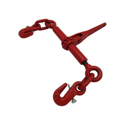 Trailer Lever Ratchet Load Binder 13MM with Safety Grab Hooks (Chain Loadbinder Tie Down)