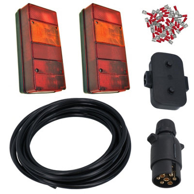 AOHEWEI Trailer Tail Lights Kit Truck Rear Lamp Indicator Lighting