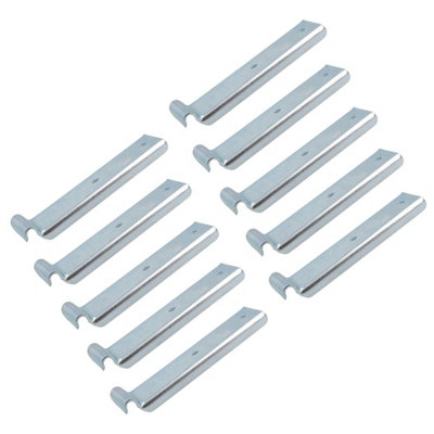 Trailer Long Retaining Hook Over Centre Latch 126mm x R3.5 280kg Capacity 10pc