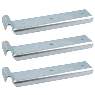 Trailer Long Retaining Hook Over Centre Latch 126mm x R3.5 280kg Capacity 3pc