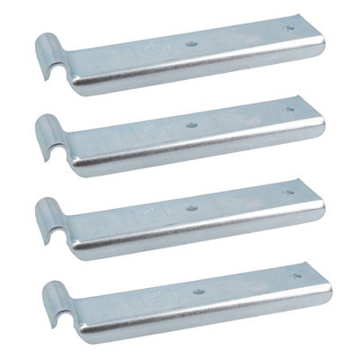 Trailer Long Retaining Hook Over Centre Latch 126mm x R3.5 280kg Capacity 4pc
