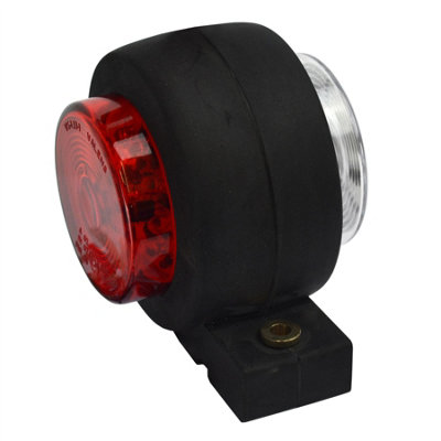 Trailer Side Marker LED Light / Lamp Red & White 12v or 24v PAIR TR168