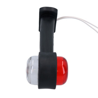 4pcs 2 Round LED Side Marker Light for Car Truck Trailer Van Caravan