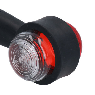 CCIYU 10x 2-Inch Red LED Side Marker Lights – 9 LED Flower Petal Look, Waterproof For Trailers