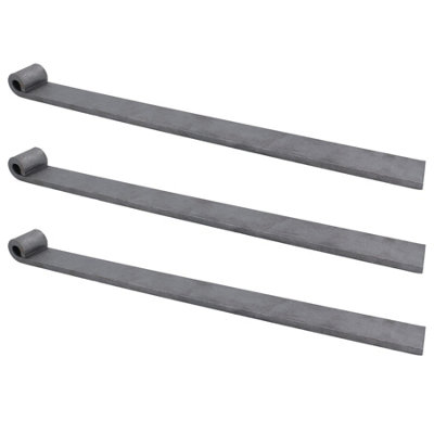 Trailer Tailgate Strap Hinge Self Colour 12.5mm Pin Weld On 460mm Long 3pc