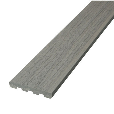 Trailhead Solid Decking Board 140mm x 3.6m, Grey, Pack of 2