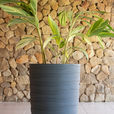 Tramontina Grego Polyethylene Planter (80cm high, graphite)