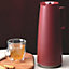 Tramontina Thermal Flask, Interior Glass Container, Red, 1.0l