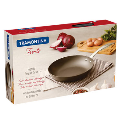 Tramontina Trento Cast Iron Frying Pan 26cm