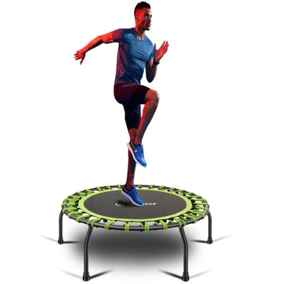 Trampoline Bungee Fitness Jumper 40" Rebounder Bouncer Exercise Silent Green