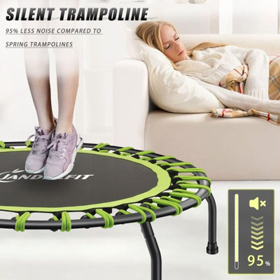 Trampoline Bungee Fitness Jumper 40" Rebounder Bouncer Exercise Silent Green - 7
