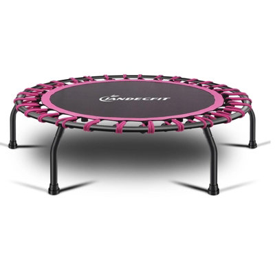 Trampoline Bungee Fitness Jumper 40" Rebounder Bouncer Exercise Silent Pink - 3