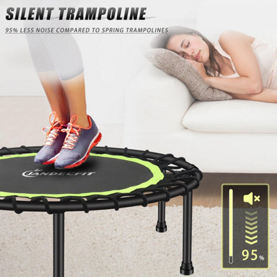 Trampoline Bungee Style Jumper 38" Rebounder Bouncer Exercise Silent Black Green - 4