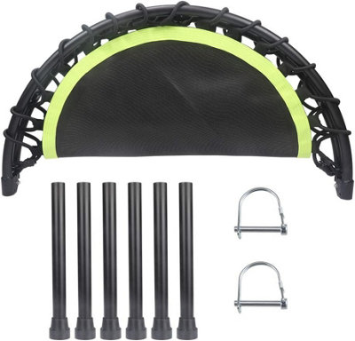 Trampoline Bungee Style Jumper 38" Rebounder Bouncer Exercise Silent Black Green - 7