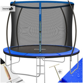 Trampoline Jumpy - tear resistant mat, safety net, padded edges, entry ladder - 305 cm