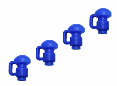 Trampoline Pole Covers / Enclosure Net Hook Fits for 1.5" Diameter