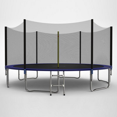 Trampoline Set 14 FT Round Outdoor Safety Net Enclosure Ladder