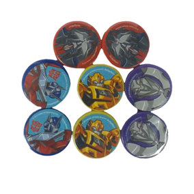 Transformers Prime Pennant Characters Pencil Sharpener (Pack of 8) Multicoloured (One Size)