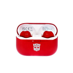 Transformers Wireless Earbuds Red/Silver (One Size)