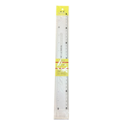 Transparent 30 cm Straight Edge 1pc