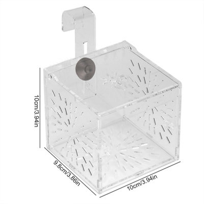 Transparent Acrylic Fish Tank Breeding Isolation Box for Incubating  Hatchlings
