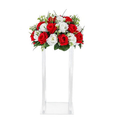 Transparent Acrylic Flower Stand for Wedding Decor and Road Lead