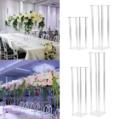 Transparent Acrylic Flower Stand for Wedding Decor and Road Lead
