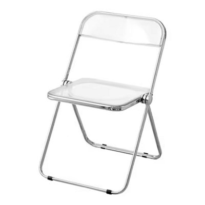 Transparent acrylic folding chair. No cushion design stool for clothing ...