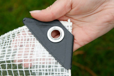 TRANSPARENT CLEAR Tarpaulin EXTRA Heavy Duty 350GSM Sheet Waterproof Cover Tarp 0.65m x 0.65m - 3