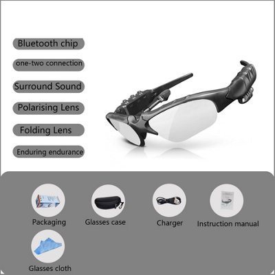 Transparent Colour Smart Call Wireless Bluetooth Glasses