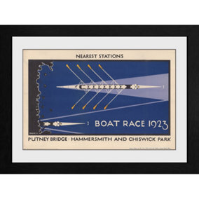 Transport For London Boat Race 50 x 70cm Framed Collector Print