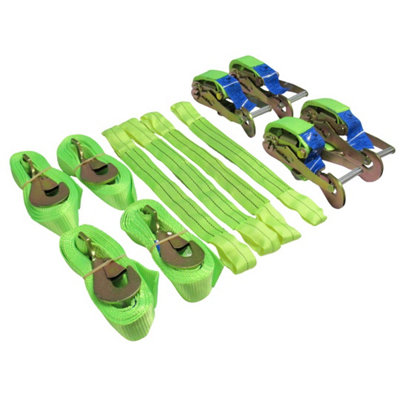 Transporter Ratchet Recovery Straps - Set of 2 (Heavy Duty Vehicle Tie ...