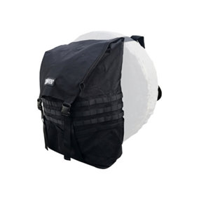 TRASHAROO Rubbish Storage Carry Bag Camping Spare Wheel Tyre Mounted Black