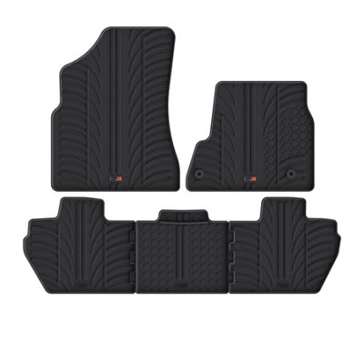 TRAVALL Premium Rubber Car Mats for Berlingo Multi (2008-2018) 5P+F