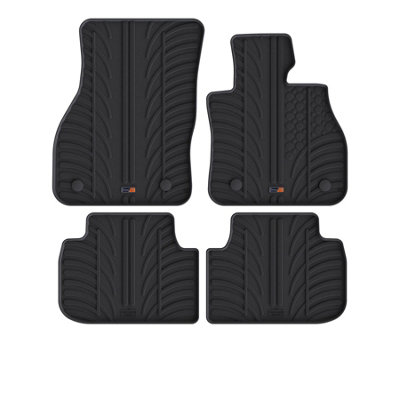 TRAVALL Premium Rubber Car Mats for BMW 1 Series (2019-) (4Pcs+Fix) Trm1210R