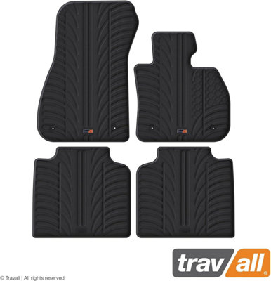 TRAVALL Premium Rubber Car Mats for BMW 2 Series Active Tourer (14-22) 4P+Fx Trm1022R