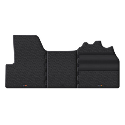 TRAVALL Premium Rubber Car Mats for Fiat Ducato (14-16) 3Pcs