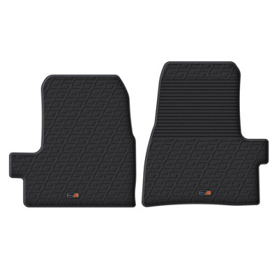 TRAVALL Premium Rubber Car Mats for Ford Tourneo/Transit Custom (12-) 2Pcs Trm1086R