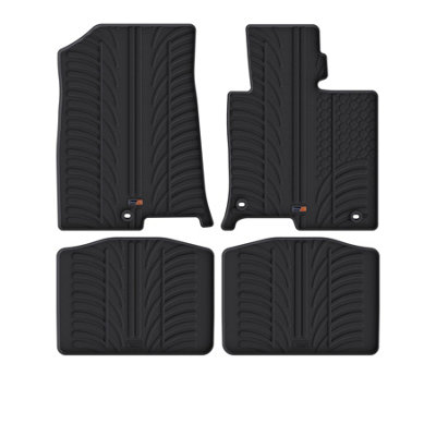 TRAVALL Premium Rubber Car Mats for Kia Optima Saloon / Sportwagon (2016-2020) Trm1189R